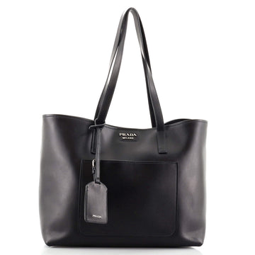 Prada Front Pocket Shopping Tote City Calfskin Small