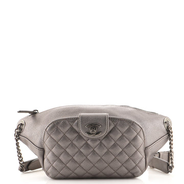 Chanel Casual Rock Waist Bag Quilted Calfskin