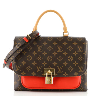 Louis Vuitton Marignan Handbag Monogram Canvas with Leather