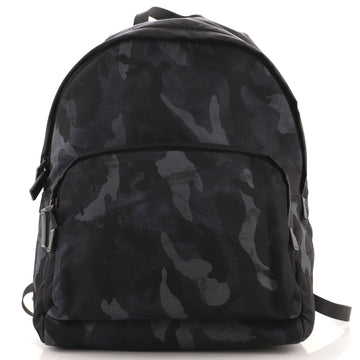 Prada Double Zip Backpack Printed Tessuto Medium