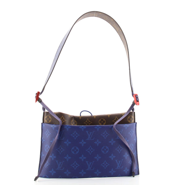 Blue Louis Vuitton Monogram Pacific Outdoor Pouch Crossbody Bag