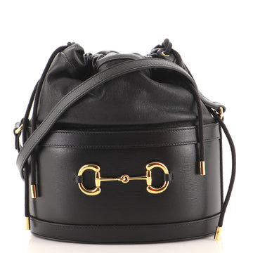 Gucci Horsebit 1955 Bucket Crossbody Bag Leather Small