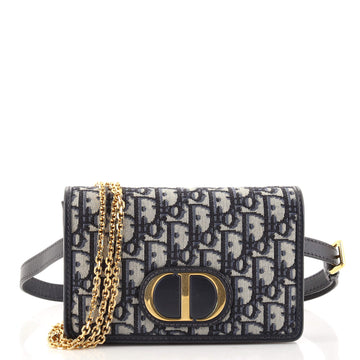 Christian Dior 30 Montaigne 2-in-1 Pouch Oblique Canvas