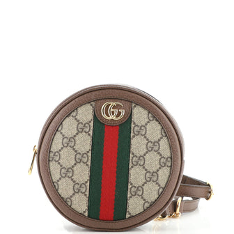 Gucci Ophidia Round Backpack GG Coated Canvas Mini