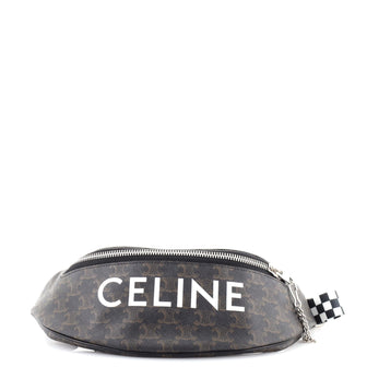 Celine Logo Belt Bag Triomphe Coated Canvas