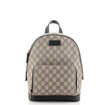 Gucci Zip Pocket Backpack GG Coated Canvas Small
