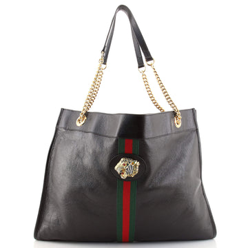 Gucci Rajah Chain Tote Leather Large