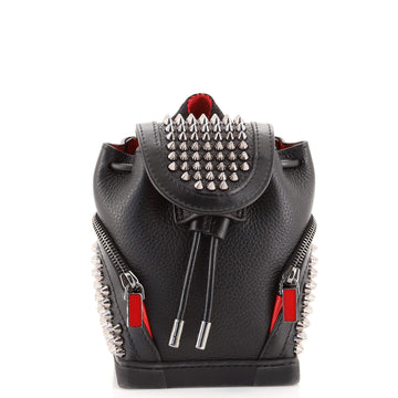 Christian Louboutin Explorafunk Keyring Crossbody Bag Spiked Leather