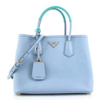 Prada Cuir Double Tote Saffiano Leather Medium