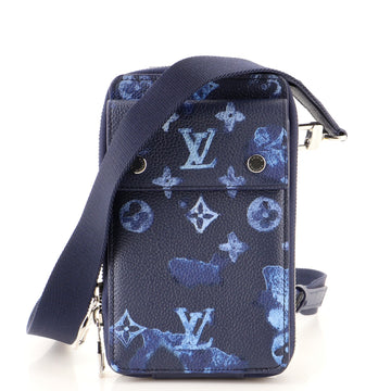 Louis Vuitton Phone Pouch Limited Edition Monogram Ink Watercolor Leather