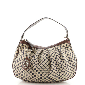 Gucci Sukey Hobo Diamante Canvas Medium