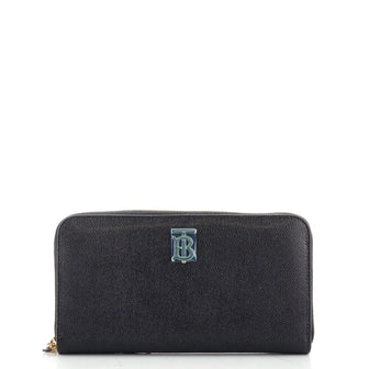 Burberry TB Zip Around Wallet Leather Long