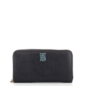 Burberry TB Zip Around Wallet Leather Long