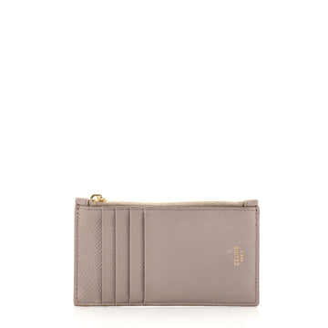 Celine Zipped Card Holder Leather Compact