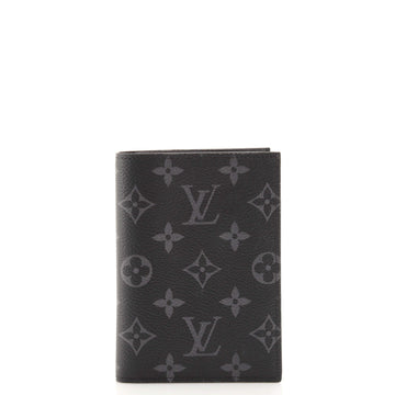 Louis Vuitton Passport Cover Monogram Eclipse Canvas