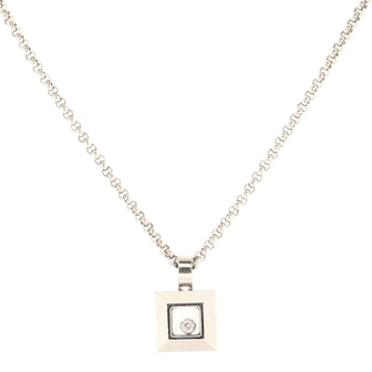 Chopard happy diamond square necklace Clearance