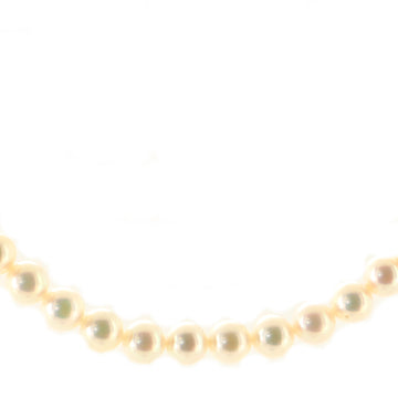 Mikimoto Single Strand Necklace Pearls with Sterling Silver 6mm