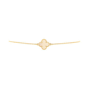 Van Cleef & Arpels Sweet Alhambra Bracelet 18K Yellow Gold and Mother of Pearl