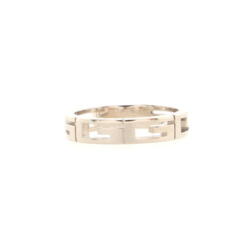 Gucci G Band 18K White Gold Ring