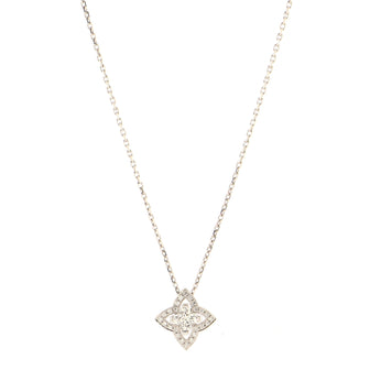 Louis Vuitton Les Ardentes pointed flower Necklace 18K White Gold and Diamonds