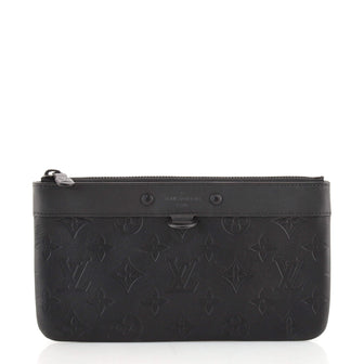 Louis Vuitton Discovery Pochette Monogram Shadow Leather PM