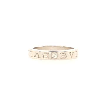 Bvlgari BVLGARI Band Ring 18K White Gold with Diamond
