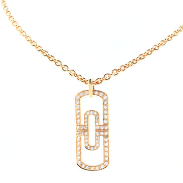 Parentesi Pendant Necklace Rose Gold and Diamonds