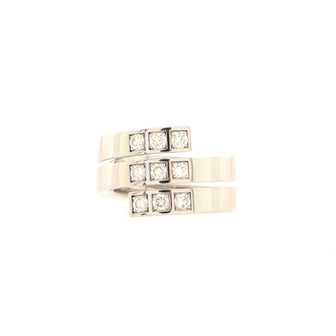 Cartier Tectonic Ring 18K White Gold with Diamonds