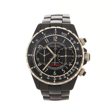 Chanel J12 Superleggera Chronograph  Automatic Watch Ceramic and Stainless Steel 41