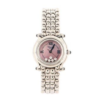 Chopard Happy Sport Quartz Watch Stainless Steel with Floating Diamonds and Mother of Pear 27