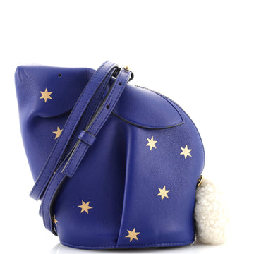 Loewe Rabbit Crossbody Bag Printed Leather and Shearling Mini