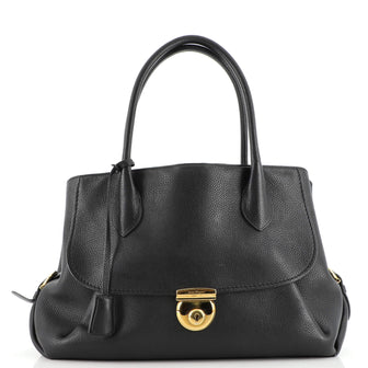 Salvatore Ferragamo Fiamma Tote Leather East West