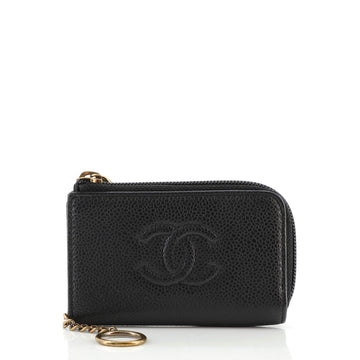 Chanel Timeless Zip Key Pouch Caviar