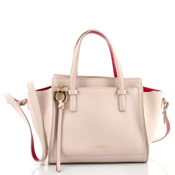 Salvatore Ferragamo Amy Tote Pebbled Leather Small