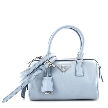 Prada Lux Convertible Boston Bag Saffiano Leather Mini