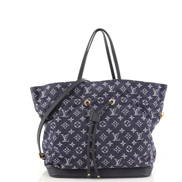Louis Vuitton Noefull Handbag Denim MM