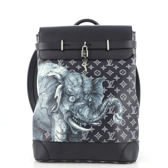 louis vuitton chapman backpack Louis Vuitton Steamer Backpack Limited Edition Chapman Savane Monogram Canvas Blue 13177830