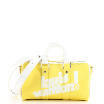 Louis Vuitton Keepall Bandouliere Bag Everyday Signature Printed Leather XS