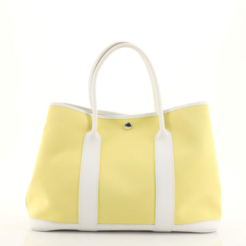 Hermes Garden Party Tote Toile and Leather 36