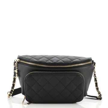 Chanel Business Affinity Waist Bag Quilted Caviar Medium