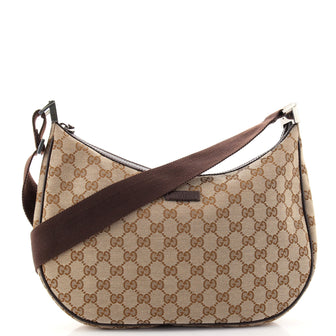 Gucci Saddle Zip Messenger Bag GG Canvas Medium