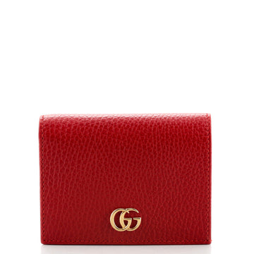 Gucci GG Marmont Flap Card Case Leather