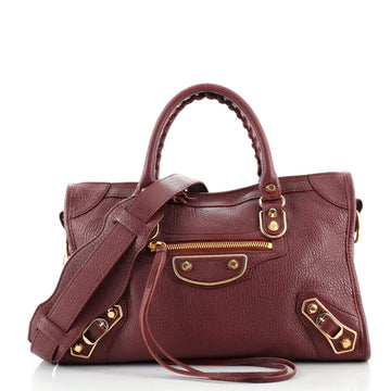 Balenciaga City Classic Metallic Edge Bag Leather Small