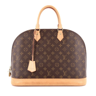 Louis Vuitton Alma Handbag Monogram Canvas GM