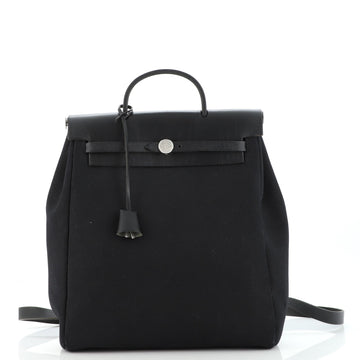 Hermes Herbag A Dos Backpack Toile