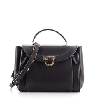 Salvatore Ferragamo Sofia Rainbow Saddle Bag Leather Small