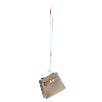 Hermes Kelly Twilly Bag Charm Tadelakt