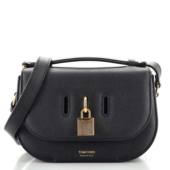 Tom Ford Padlock Saddle Crossbody Bag Leather Small