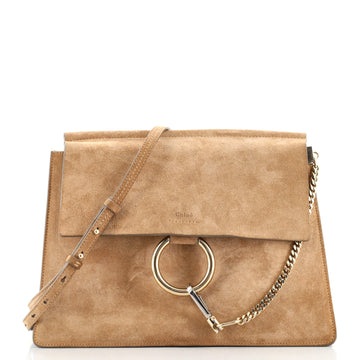 Chloe Faye Shoulder Bag Suede Medium