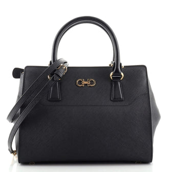Salvatore Ferragamo Beky Tote Saffiano Leather Small